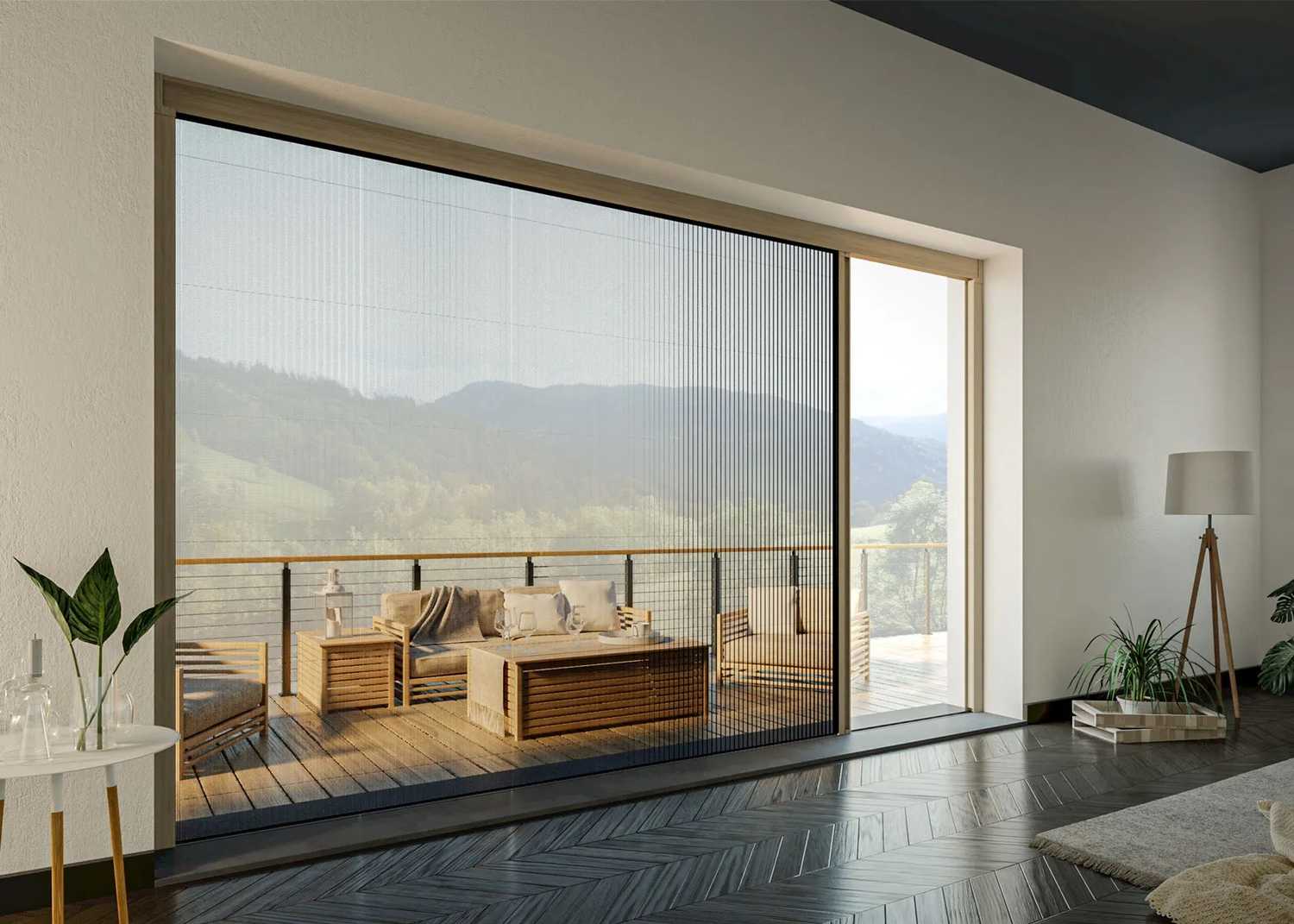 Moustiquaire-laterale-plissee-baie-vitree